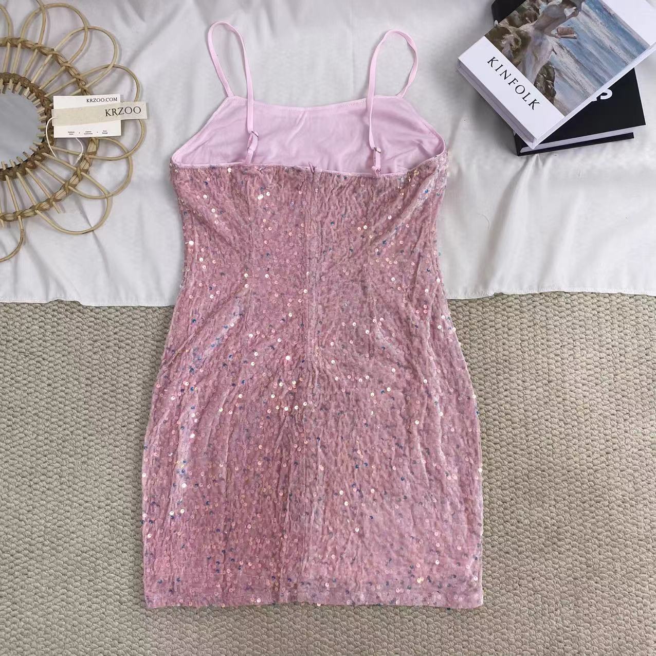 Backless Sequined Glitter Dress - Image 2