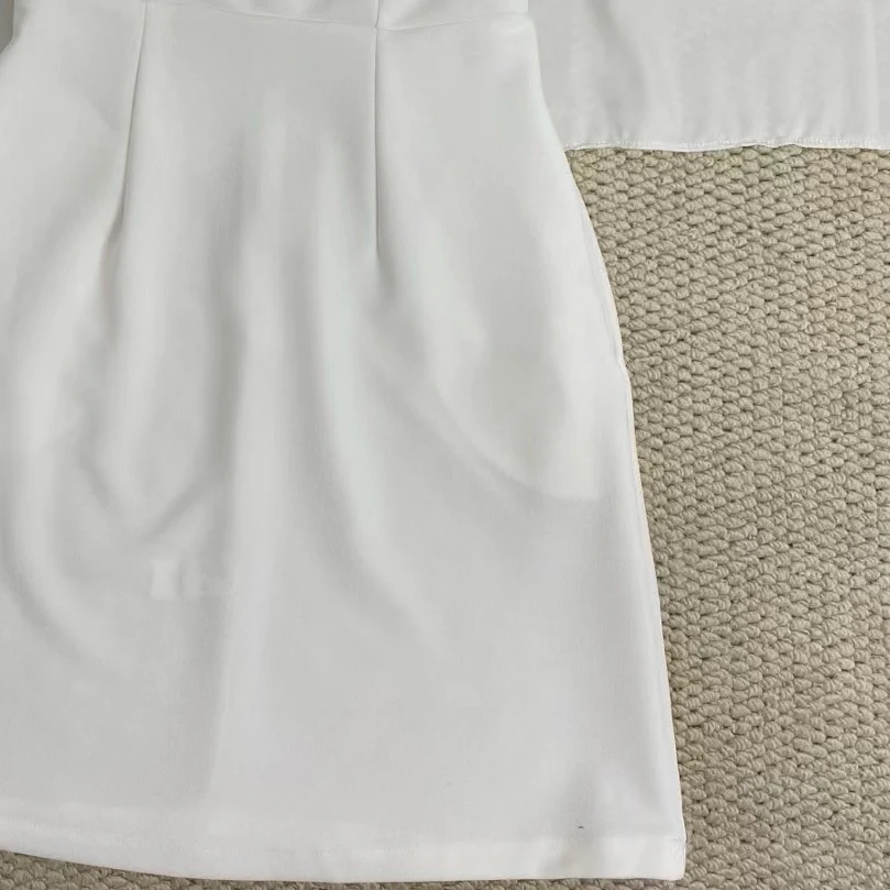 Beaded Strap Solid Color Dress - Image 6