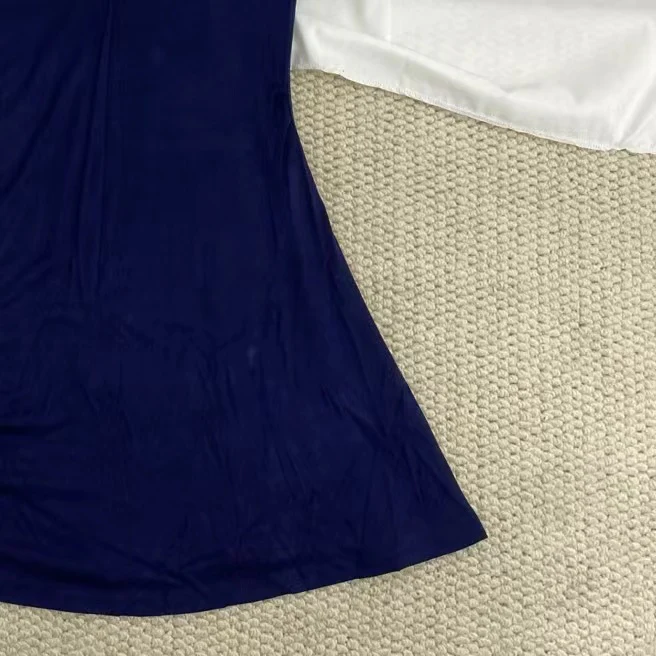 Blue Lace-Trimmed Dress - Image 5