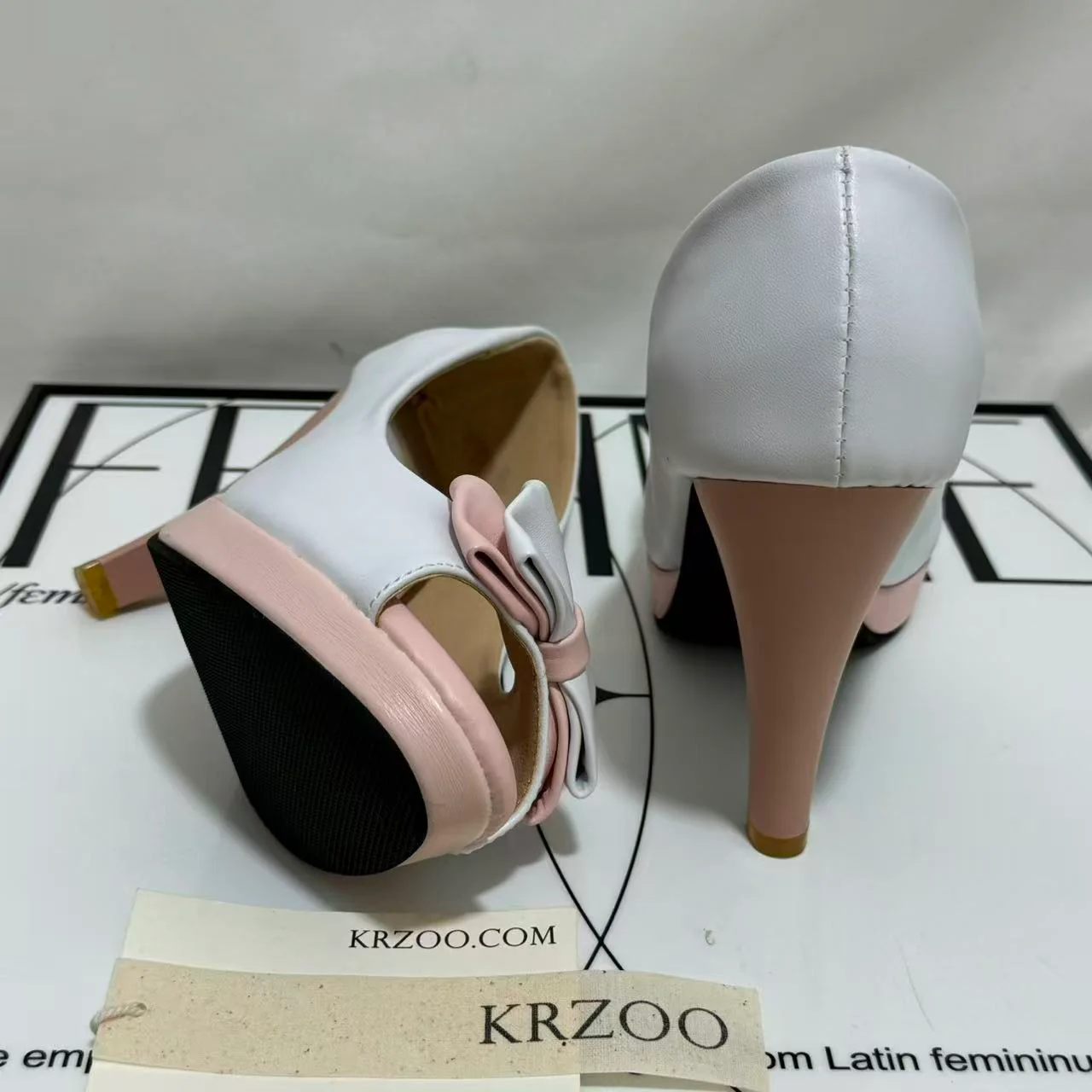 Bow-Embellished Peep-Toe High Heels - Image 4