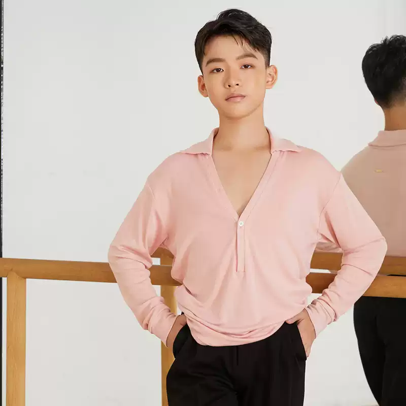 Boy's Long-sleeved Dance Practice Tops Dancewear - Image 11