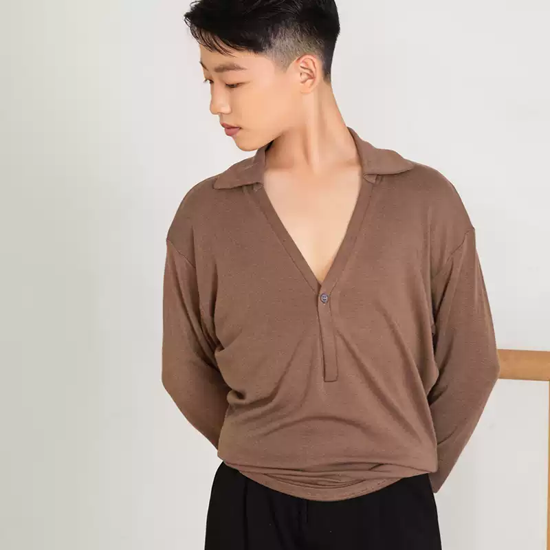 Boy's Long-sleeved Dance Practice Tops Dancewear - Image 9