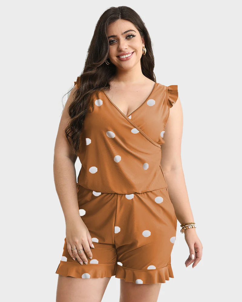 Built-in Bra Swim Romper - Image 21