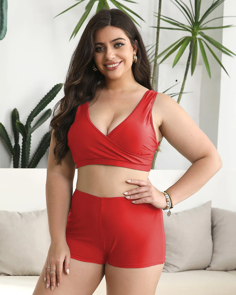 Built-in Bra Swim Romper - Image 24