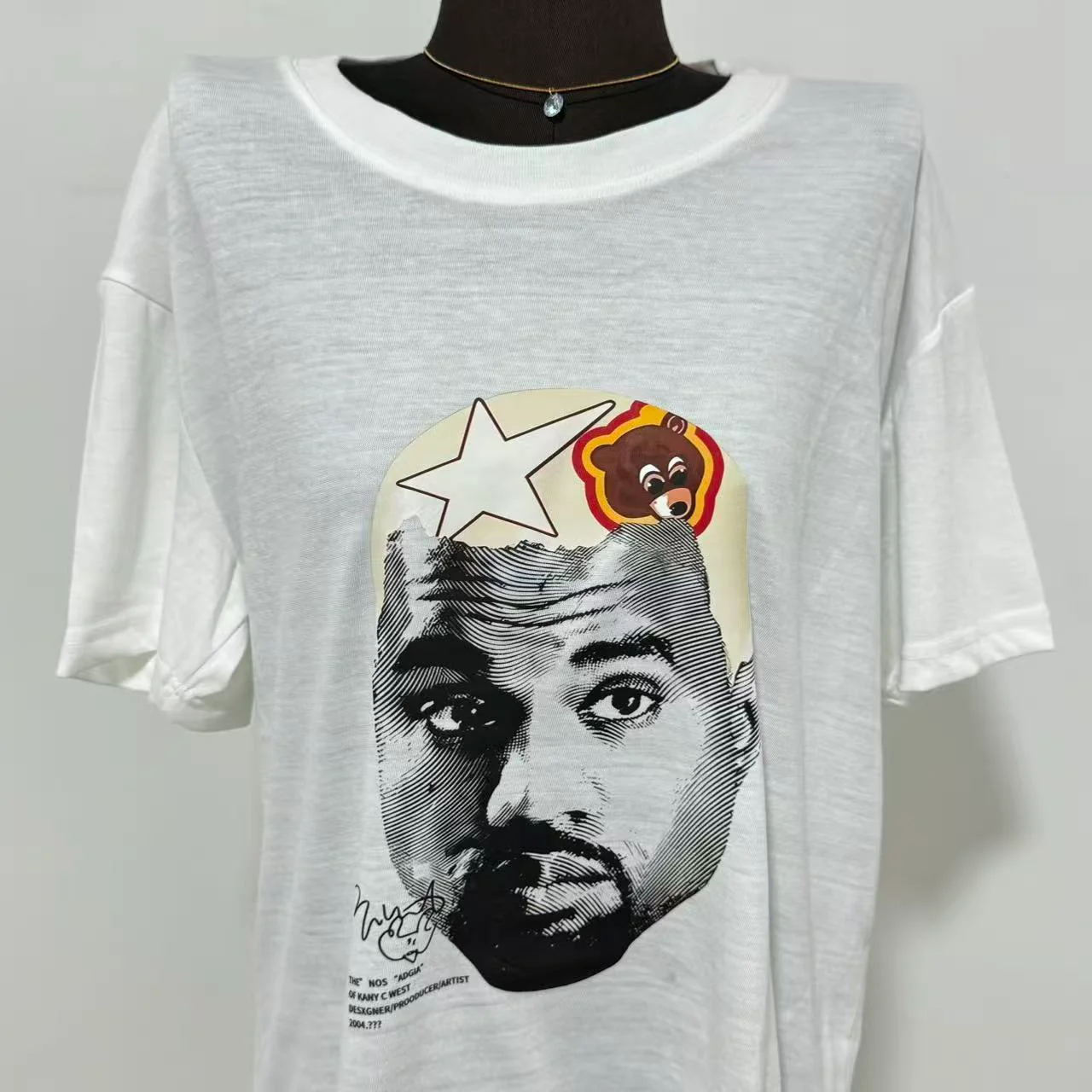 Cartoon-Print Crew Neck Short-Sleeve T-Shirt - Image 4