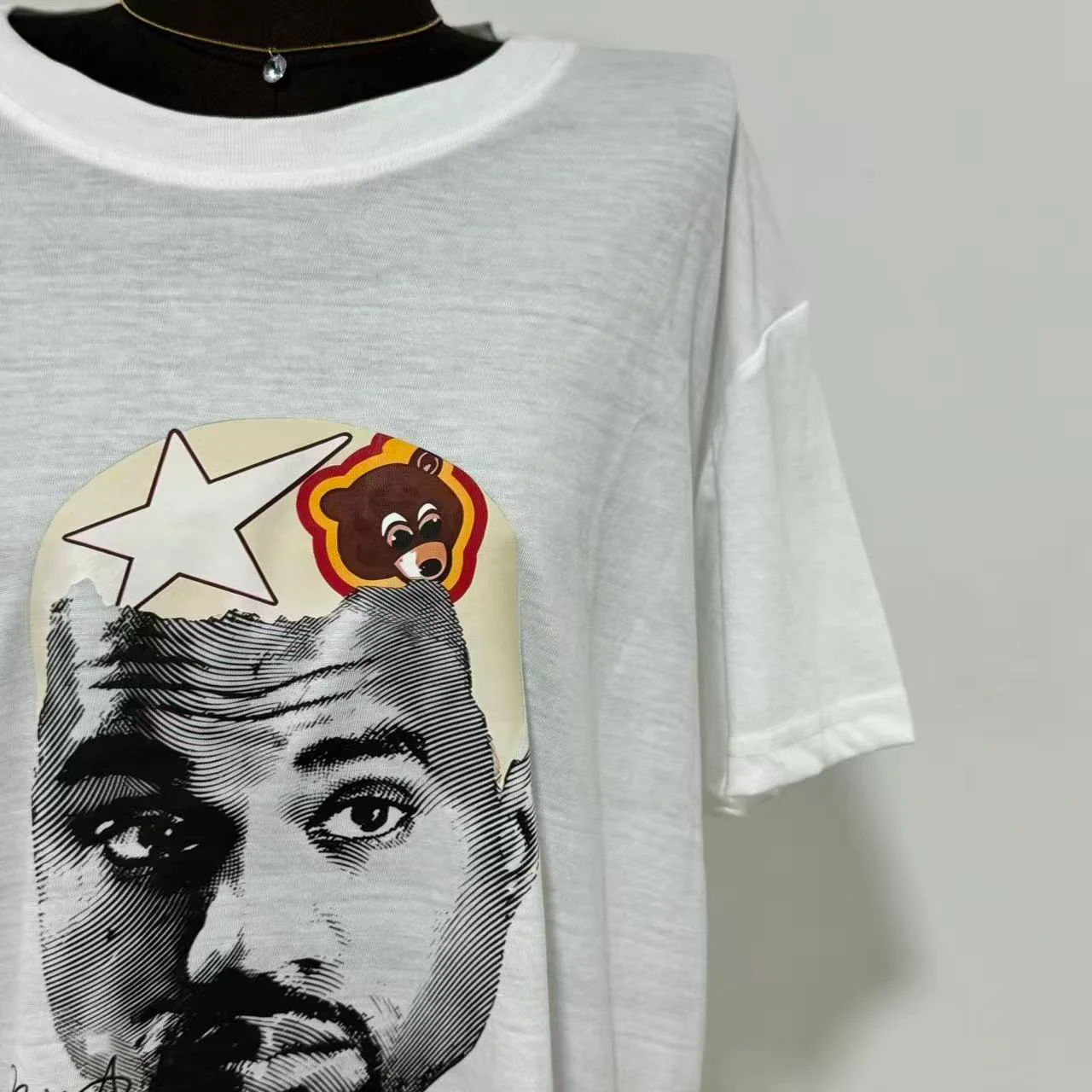 Cartoon-Print Crew Neck Short-Sleeve T-Shirt - Image 6