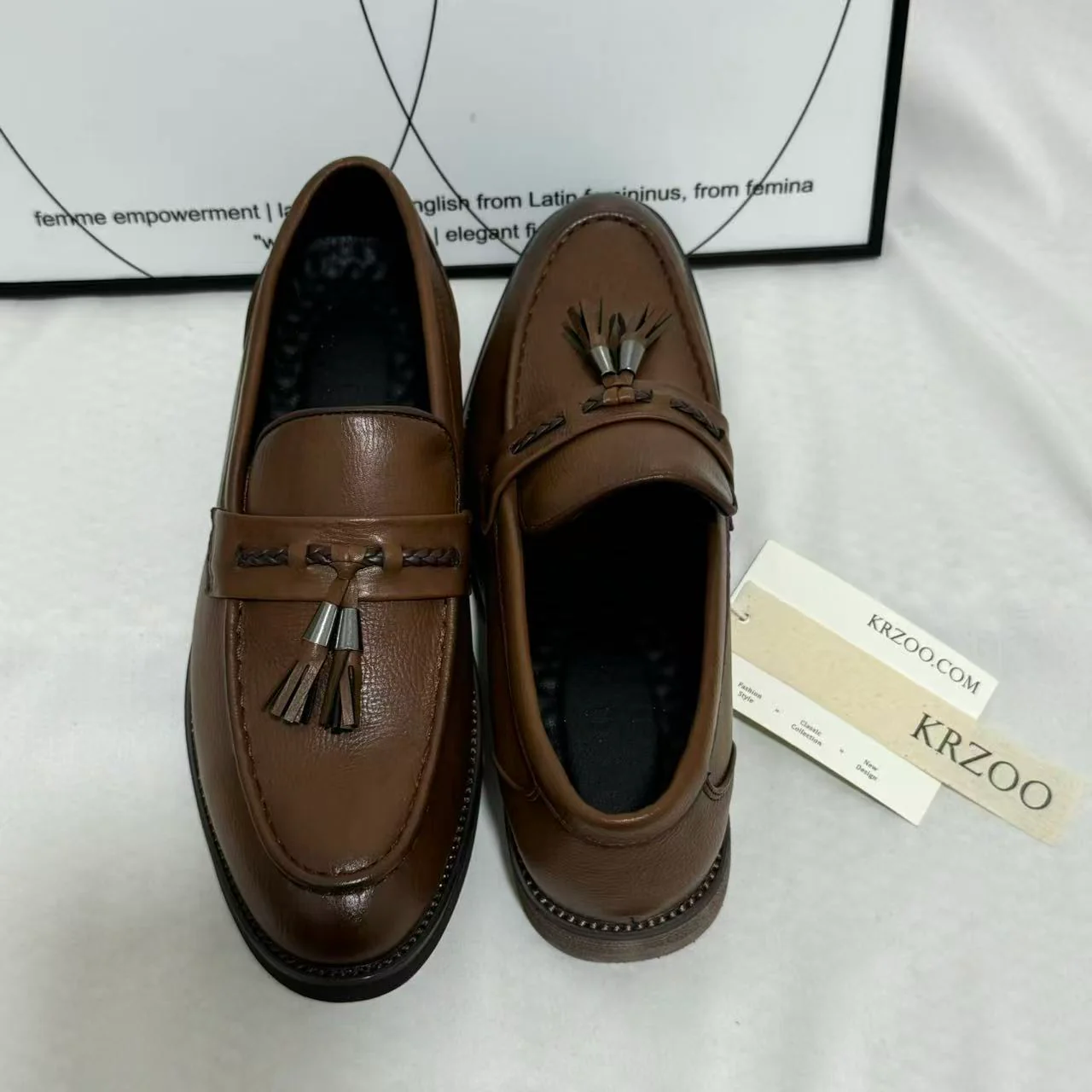 Casual Leather Shoes with Rubber Soles - Image 4