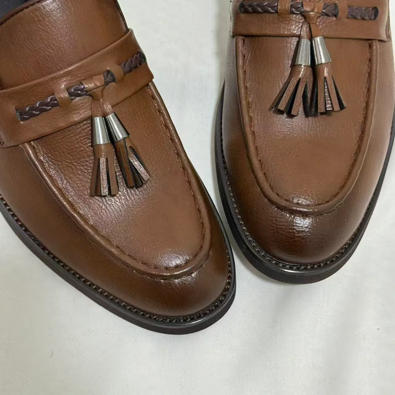 Casual Leather Shoes with Rubber Soles - Image 6