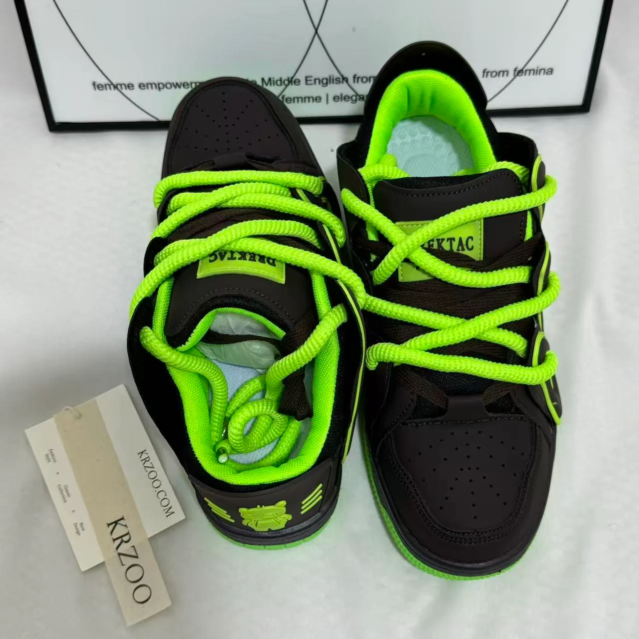 Color-block Letter Sneakers - Image 3