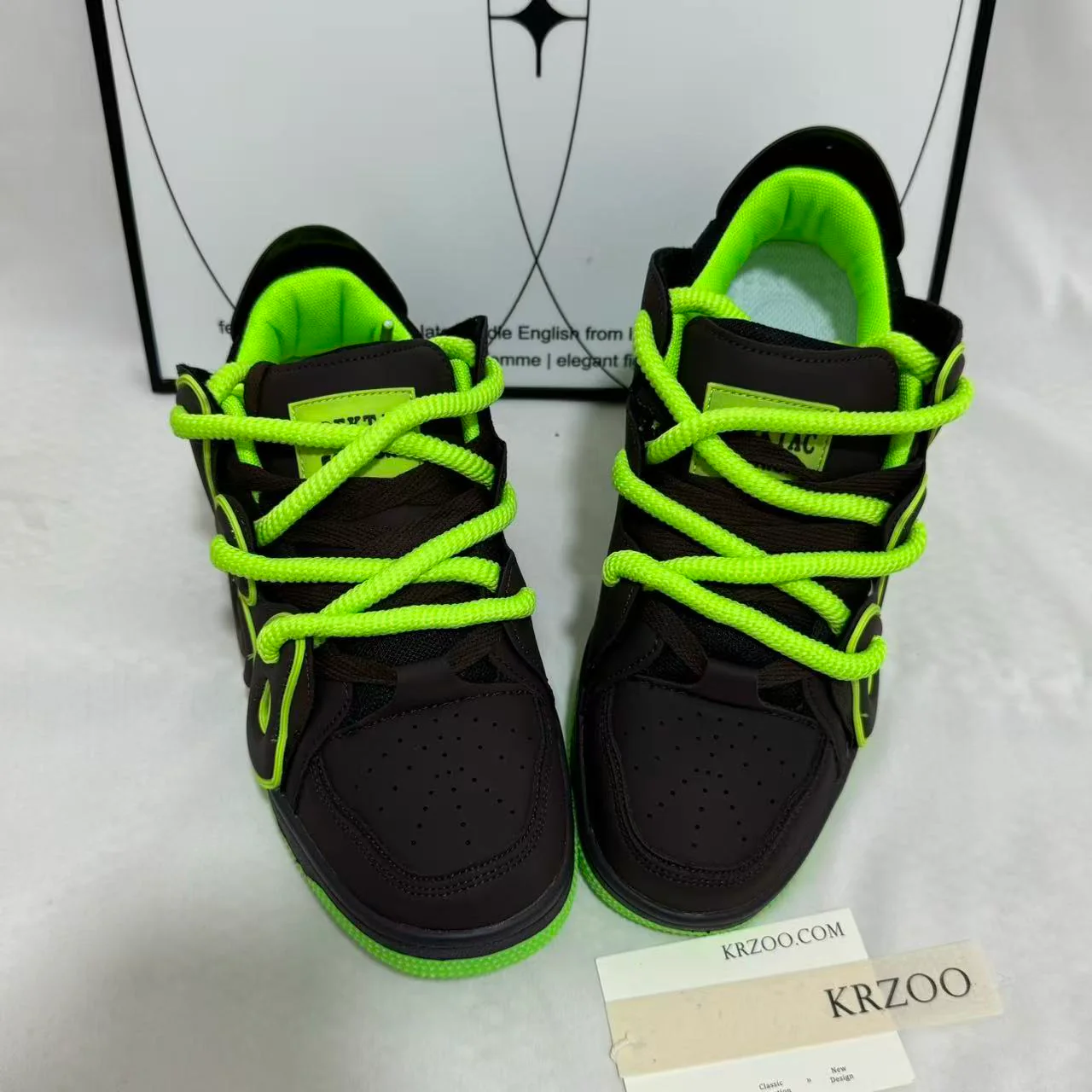 Color-block Letter Sneakers - Image 4