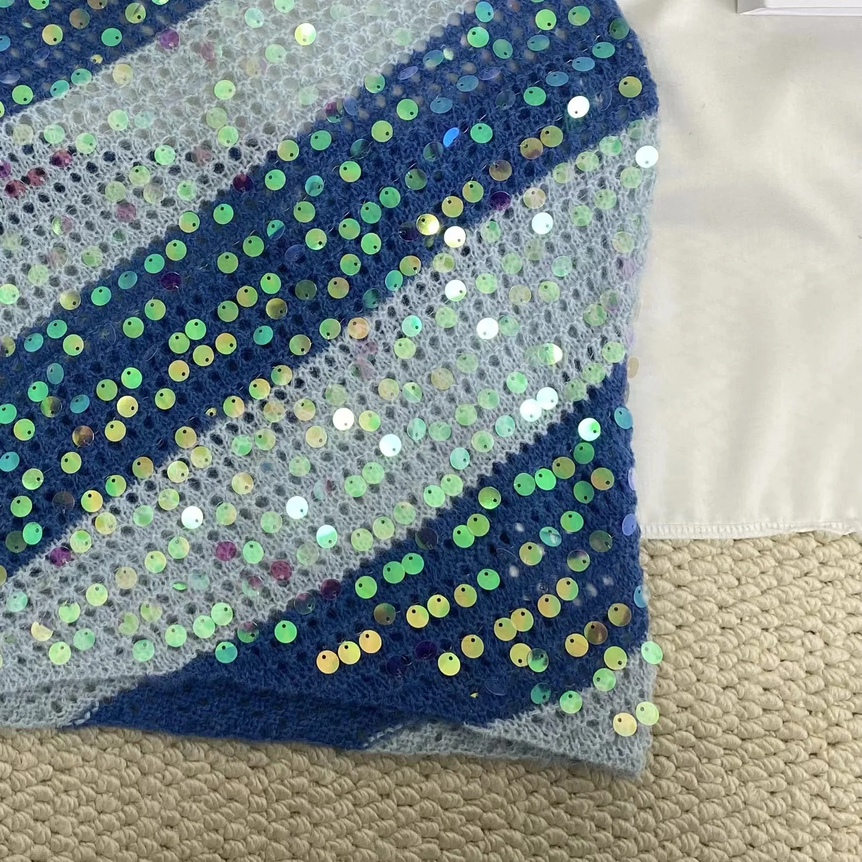 Color-Blocked Sequined Camisole - Image 3