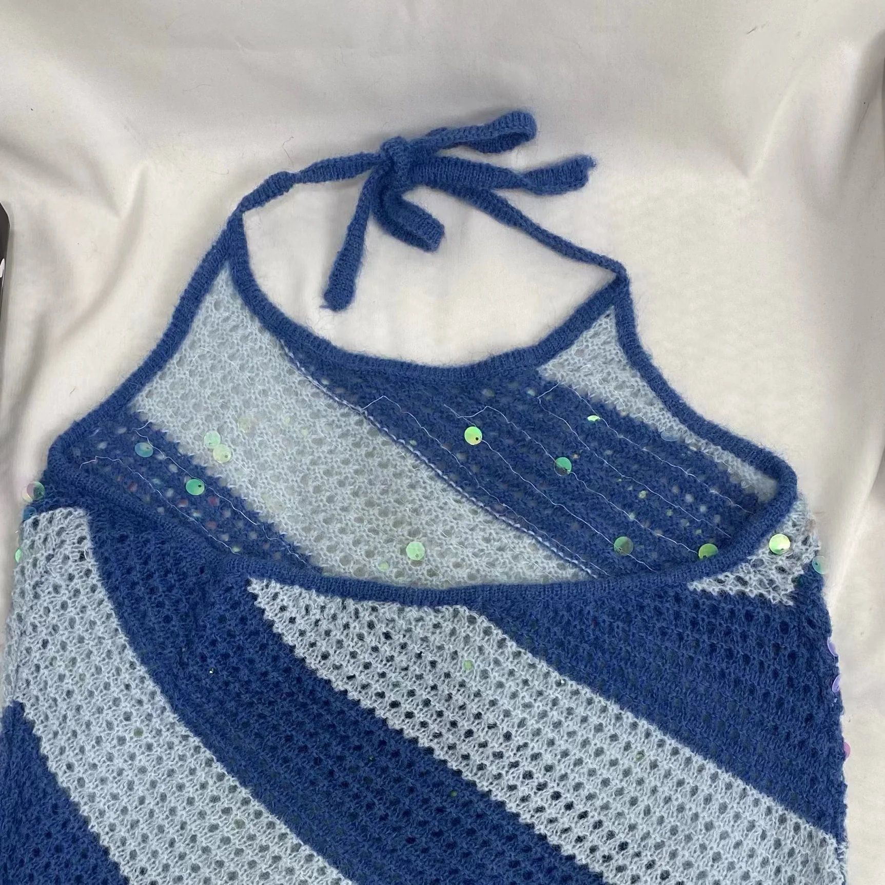 Color-Blocked Sequined Camisole - Image 6