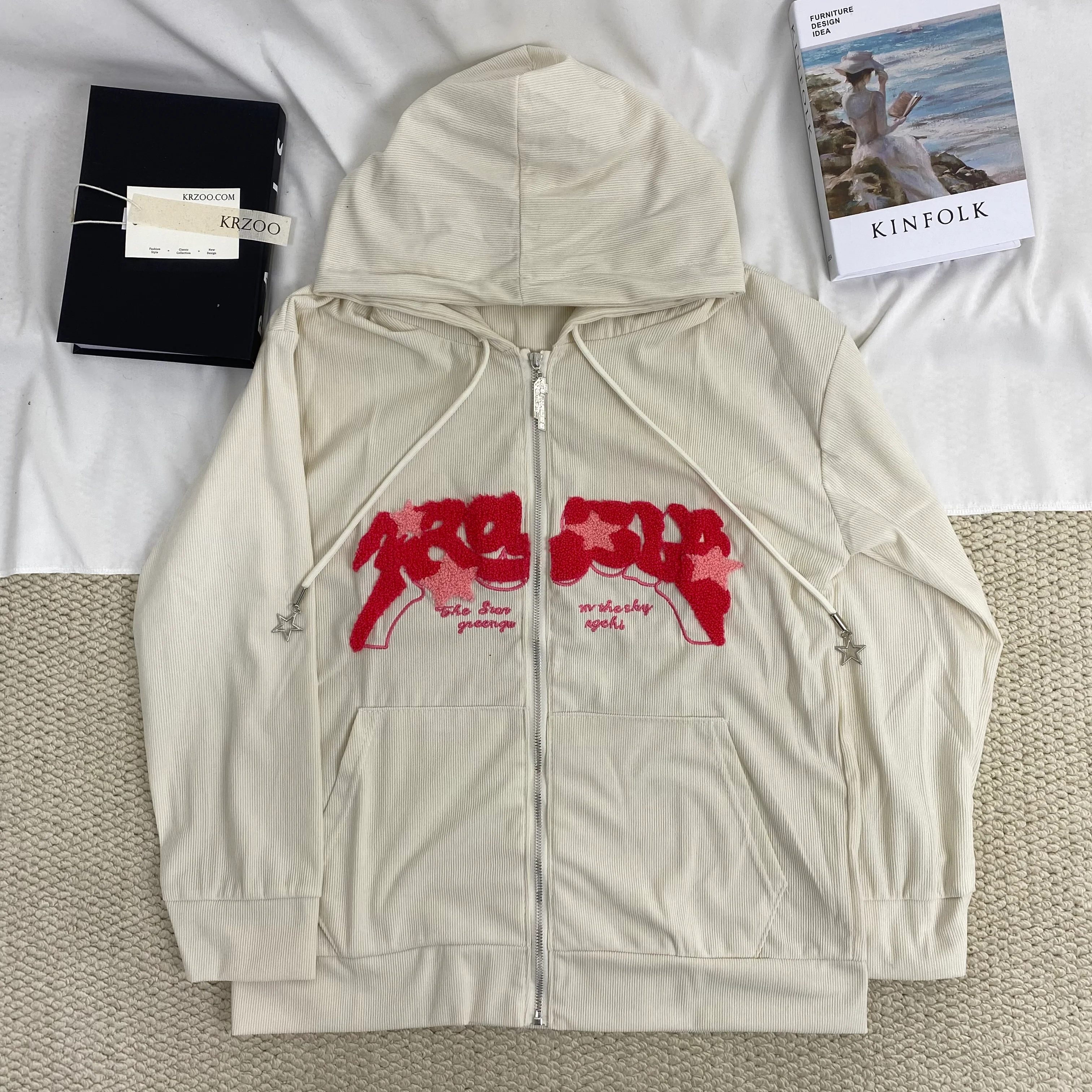 Corduroy Cardigan Sweatshirt