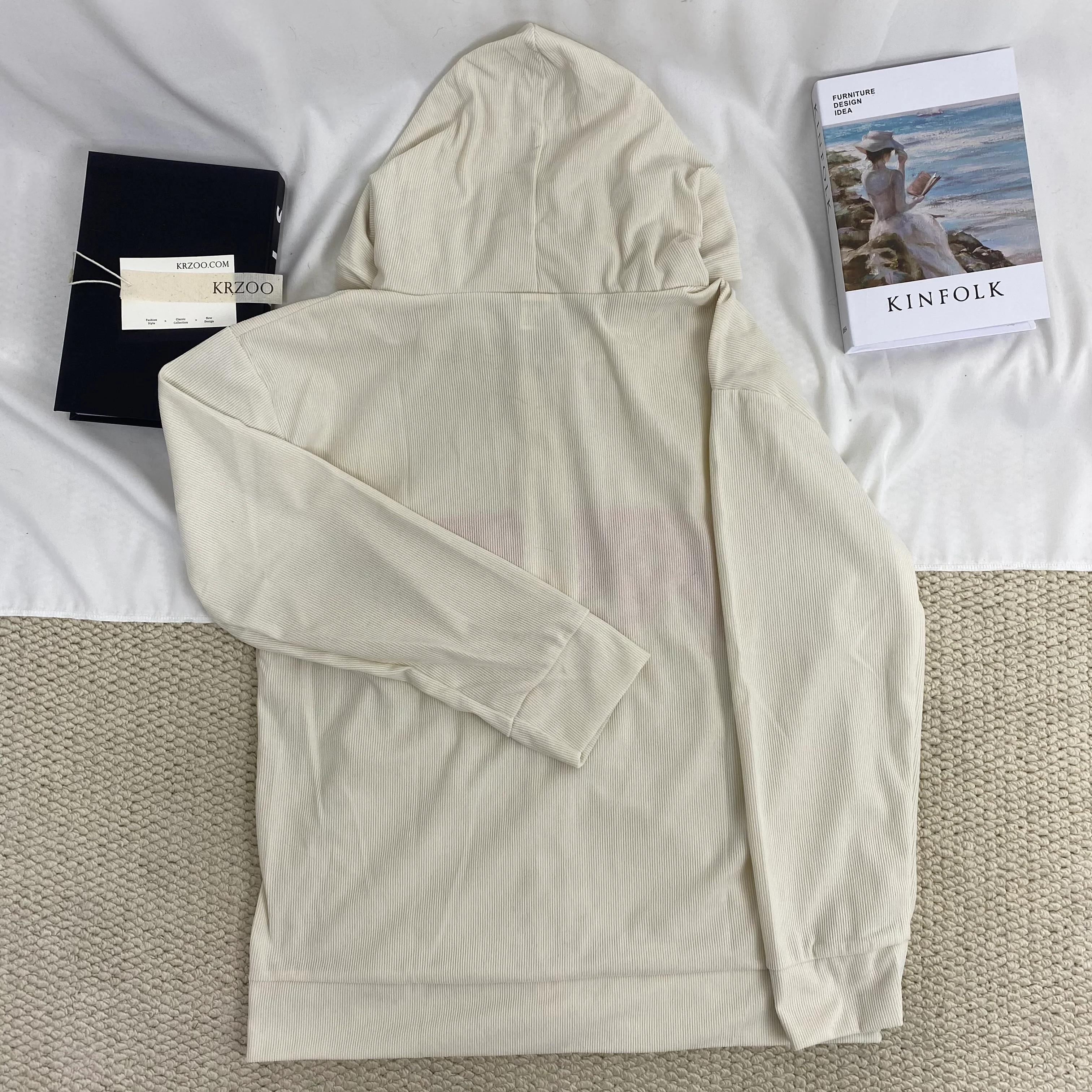 Corduroy Cardigan Sweatshirt - Image 2