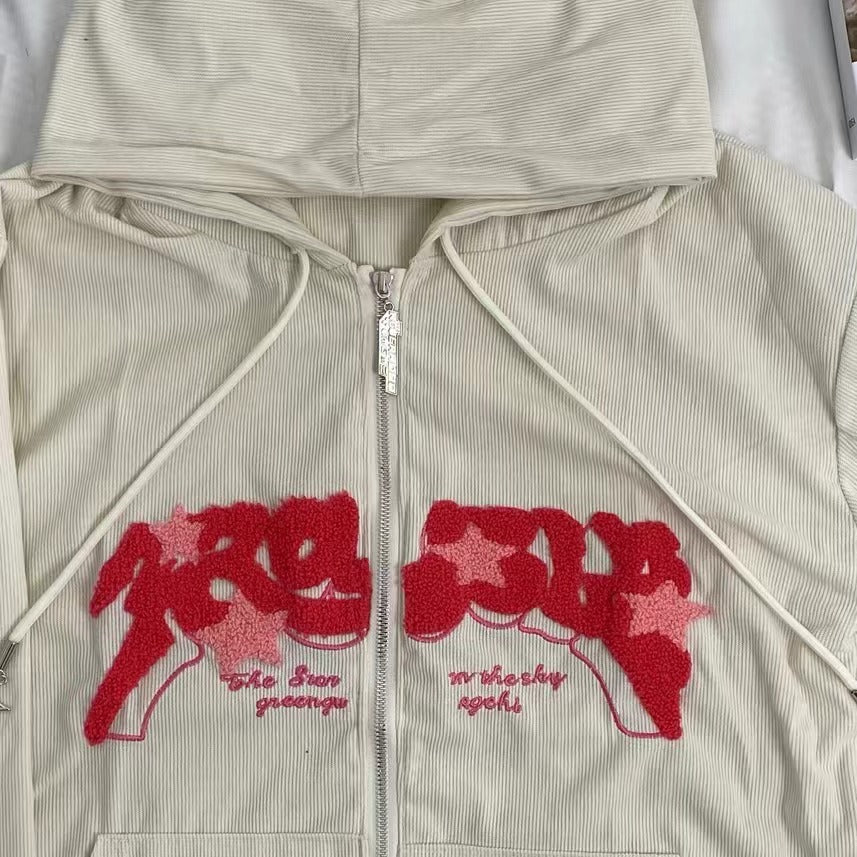 Corduroy Cardigan Sweatshirt - Image 3