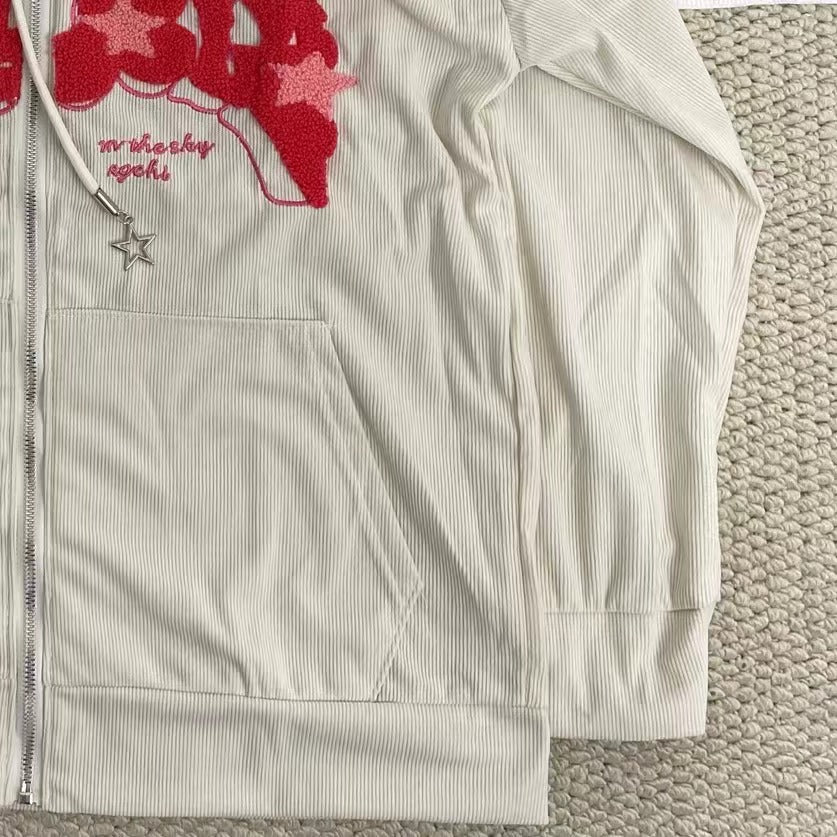 Corduroy Cardigan Sweatshirt - Image 4