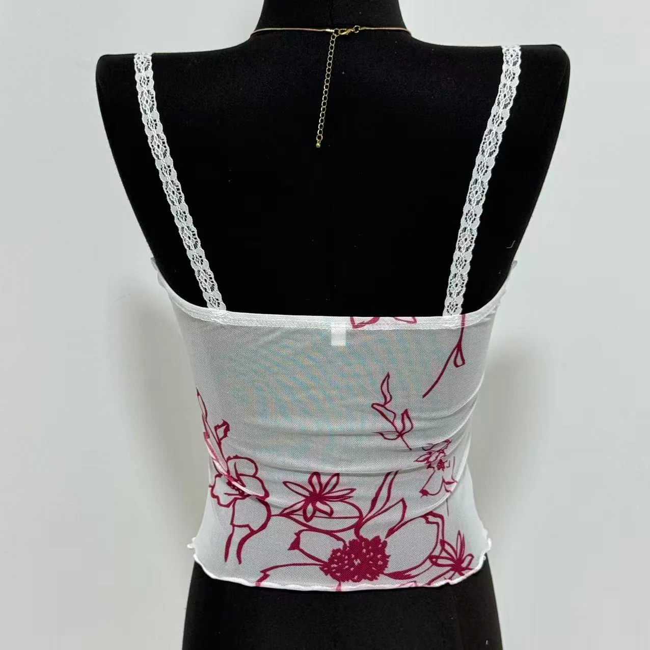 Cropped Lace Undershirt - Image 3