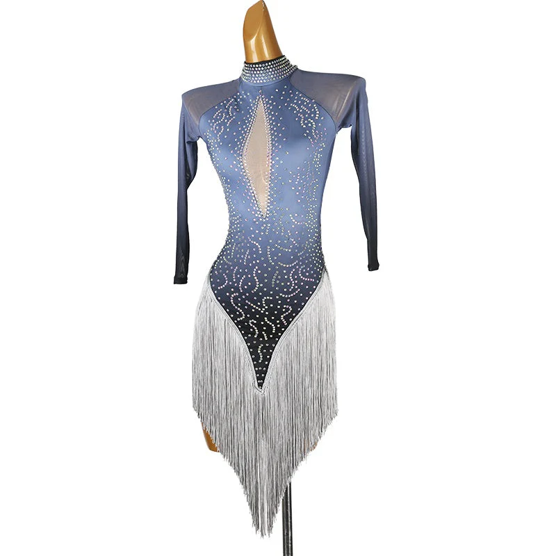Customisable-Women's 3/4 Sleeve DanceWear Dance Dress Performance Wear - Image 3