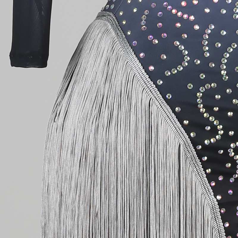 Customisable-Women's 3/4 Sleeve DanceWear Dance Dress Performance Wear - Image 5