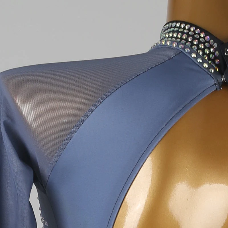 Customisable-Women's 3/4 Sleeve DanceWear Dance Dress Performance Wear - Image 6