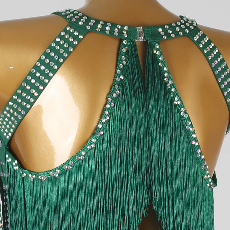 Customisable-Women's Tassel DanceWear Dance Dress Performance Wear - Image 14
