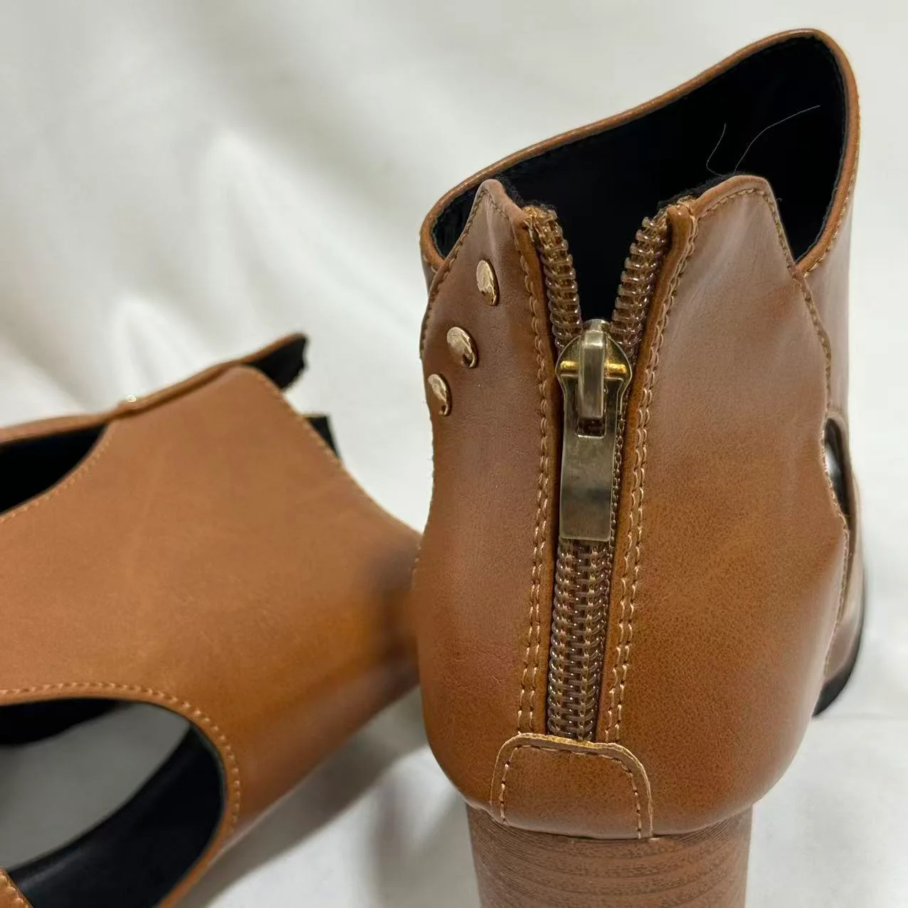 Deep-Cut Cutout Flats & Sandals - Image 6