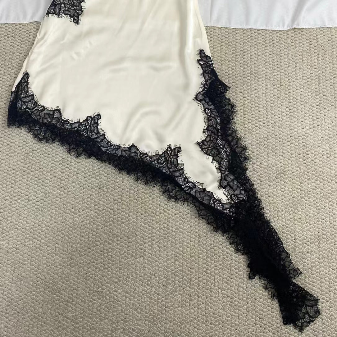 Elegant Lace Asymmetrical Dress - Image 6