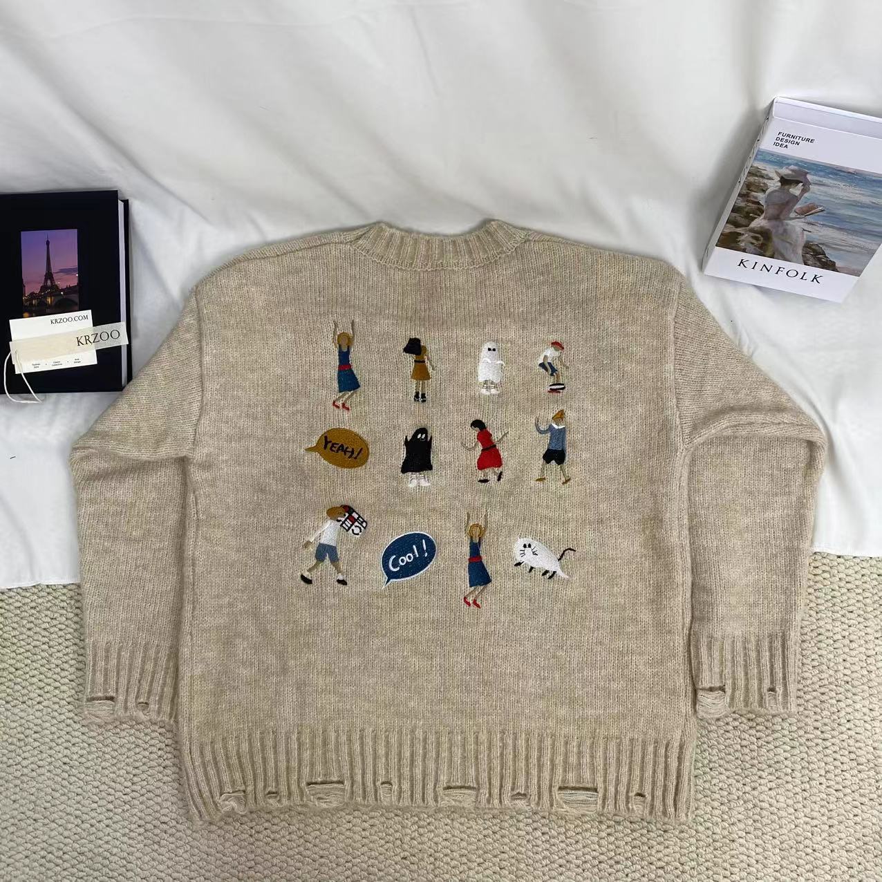 Embroidered Soft And Cozy Sweater - Image 2