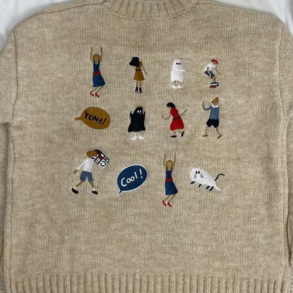Embroidered Soft And Cozy Sweater - Image 3