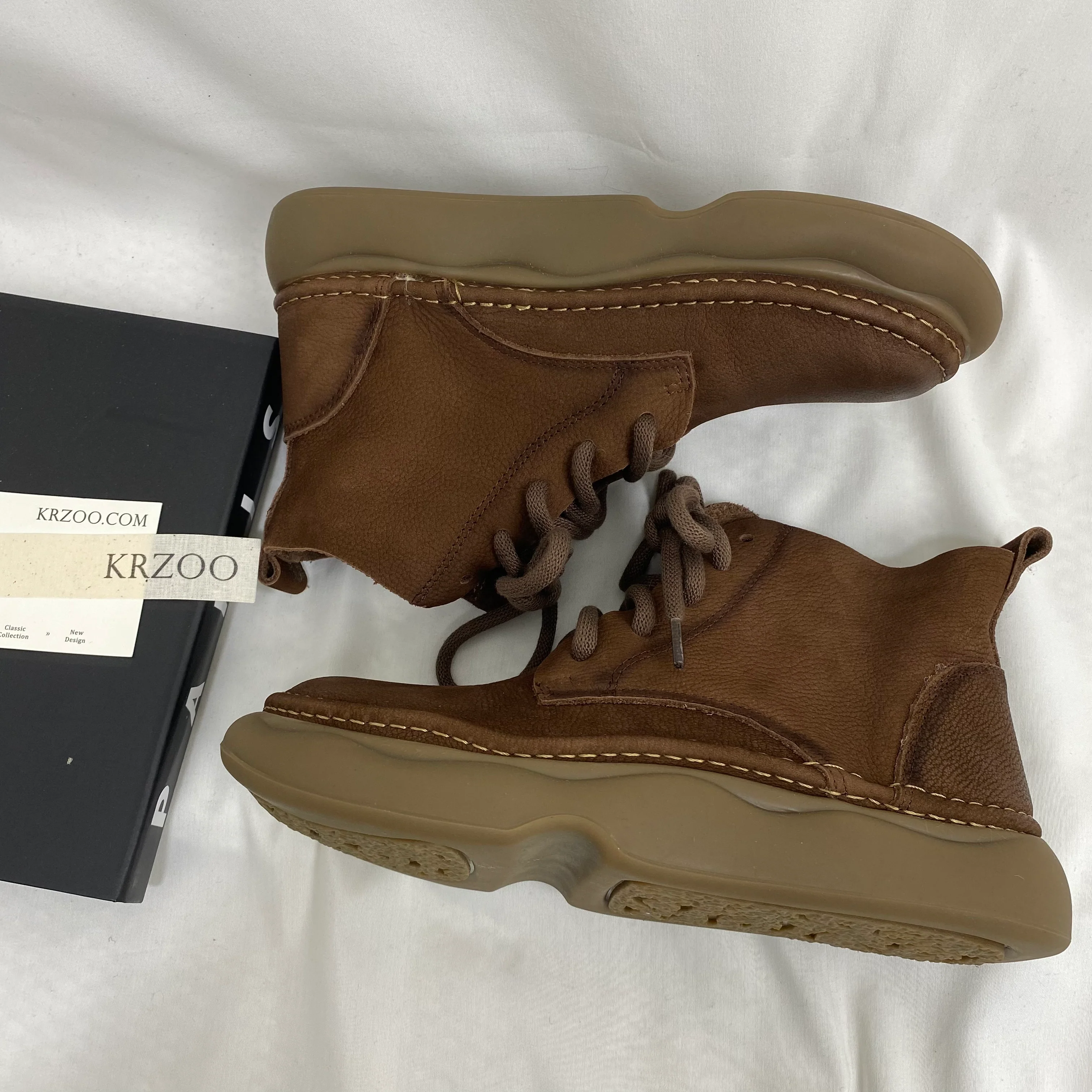 Genuine Leather Ethnic Style Martin Boots - Image 2