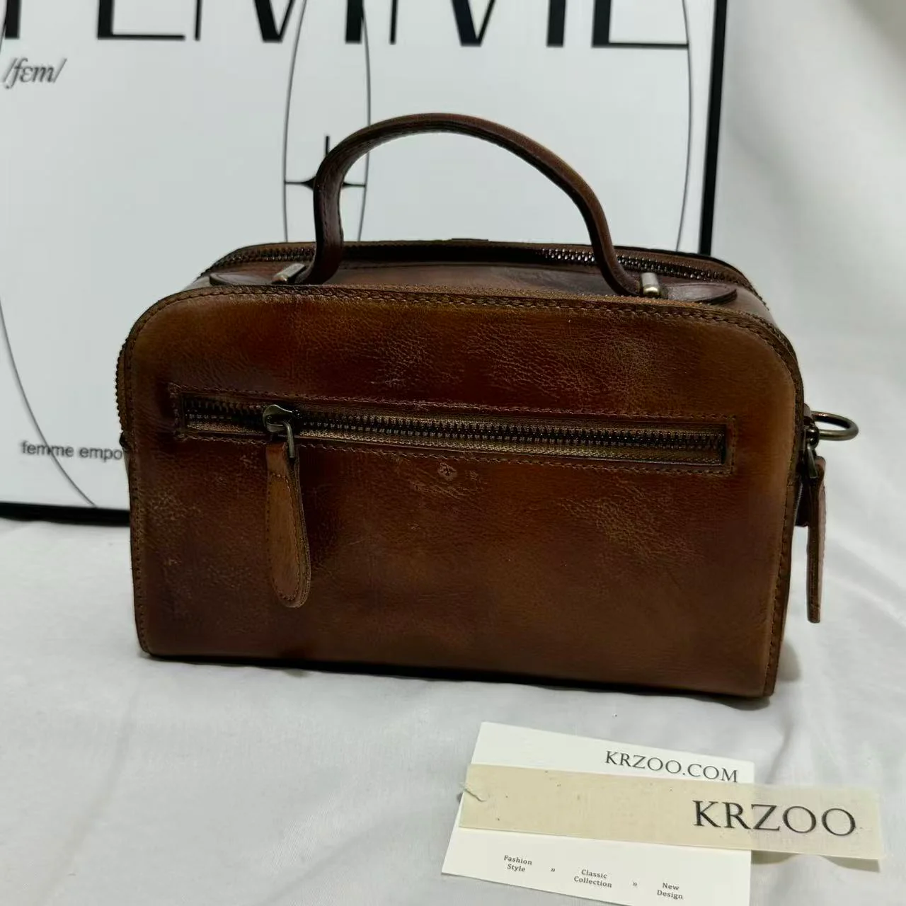 Genuine Leather Shoulder & Crossbody Bag - Image 3