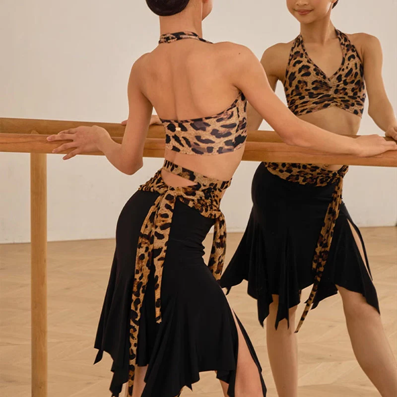 Girls Black Swing Dance Srts Practice Dancewear - Image 5