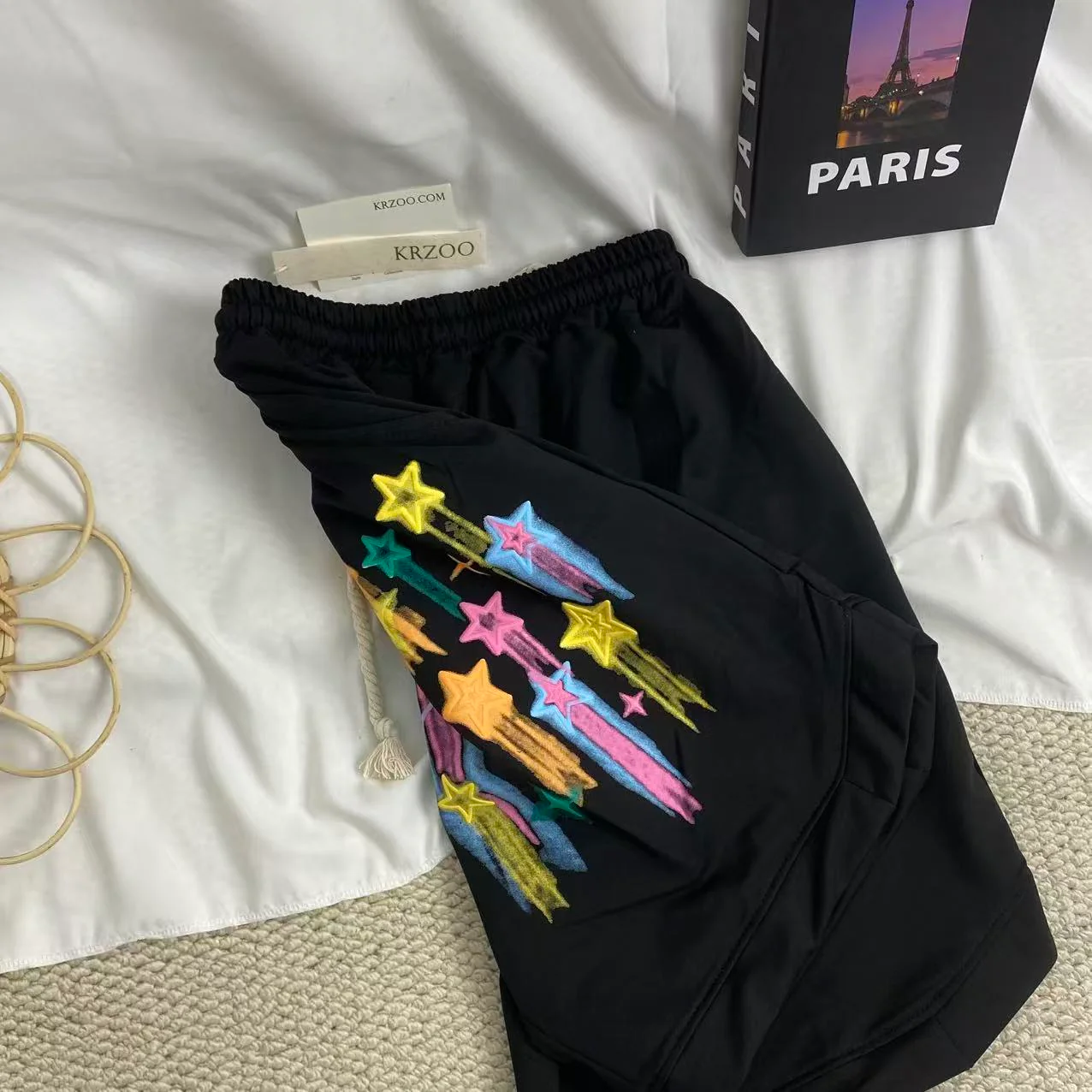 Graffiti-Print Wide-Leg Shorts - Image 6