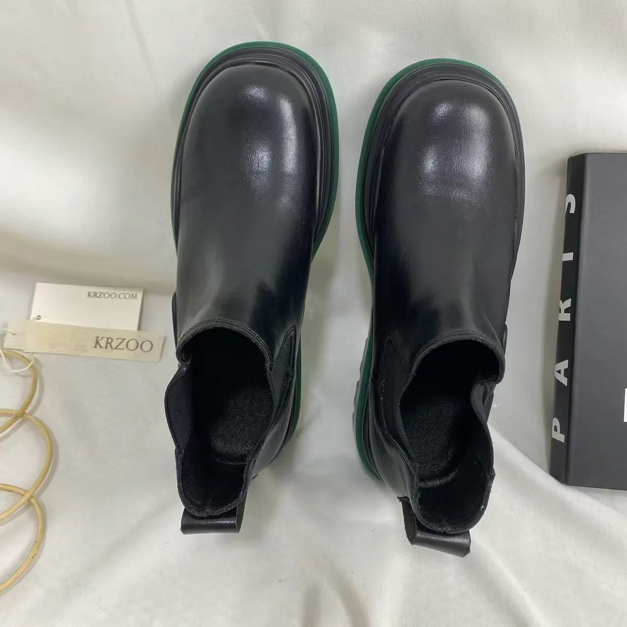 Green-Soled Platform Ankle Boots - Image 5