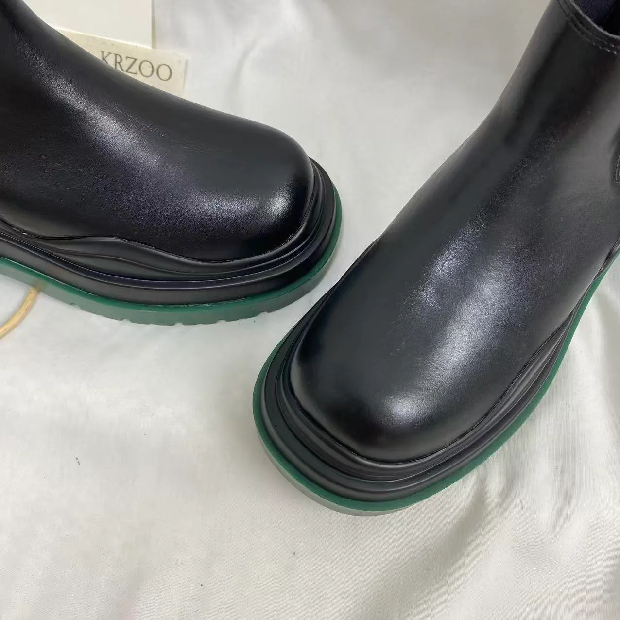 Green-Soled Platform Ankle Boots - Image 6