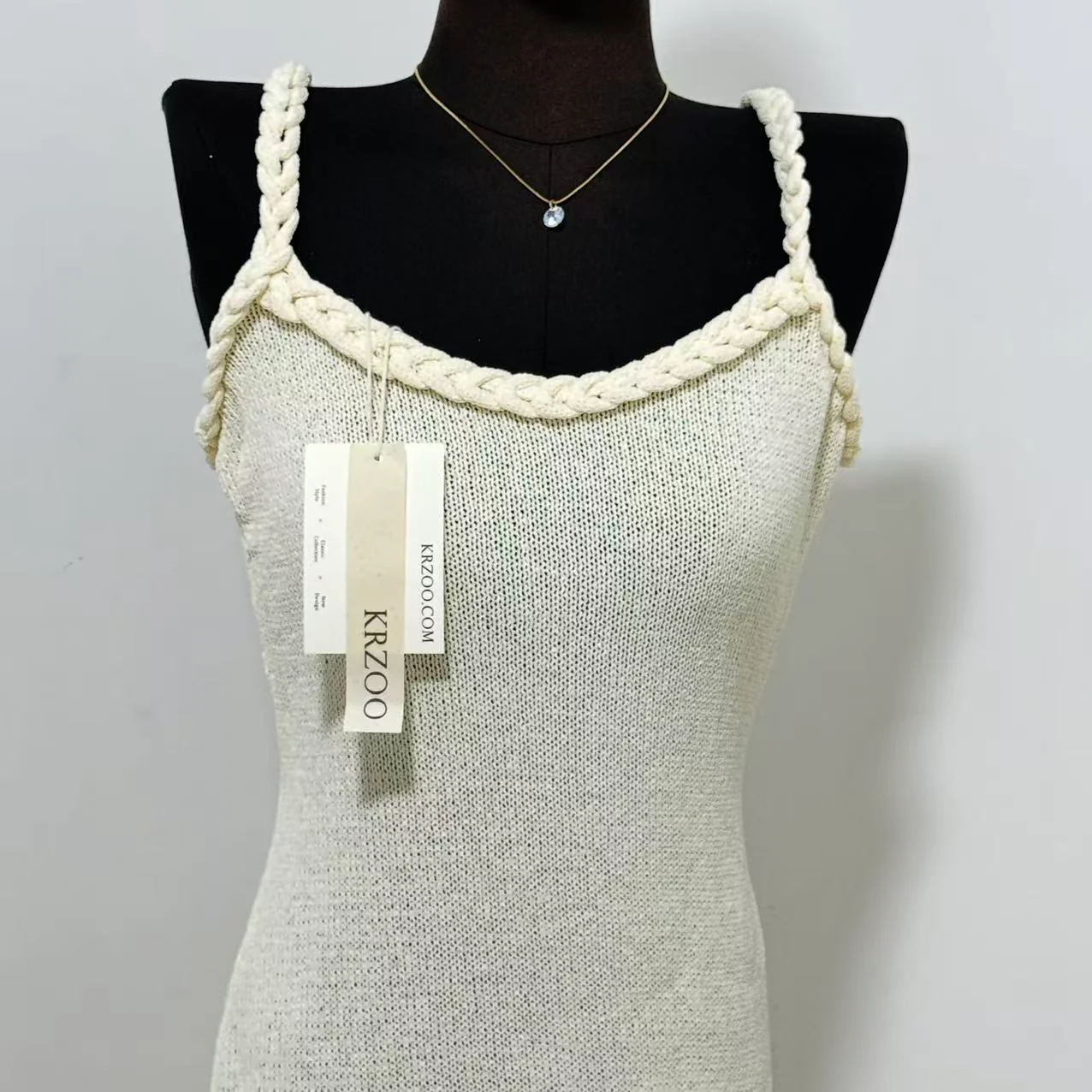 Hand-Woven Braided Rope Dress - Image 3