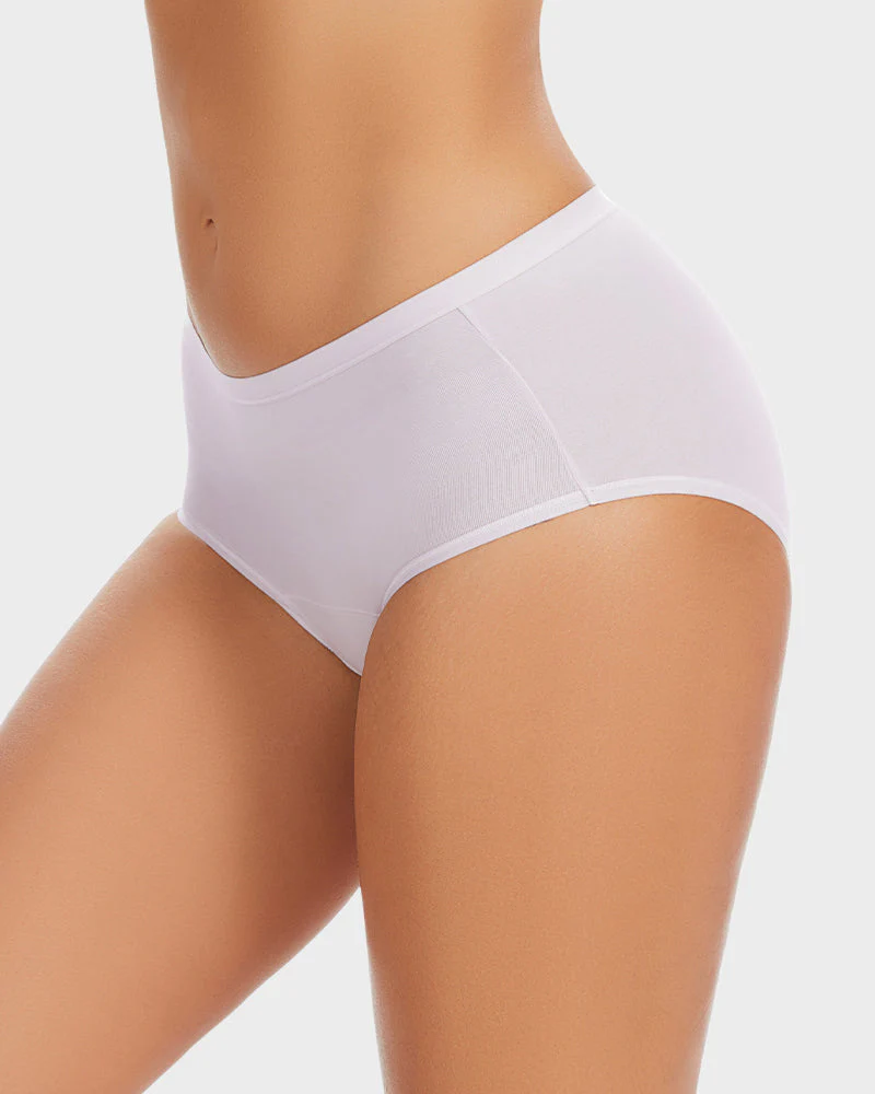 High-Waist Cotton Briefs with Extended Gusset & Antibacterial Lining (4 Pack) - Image 10