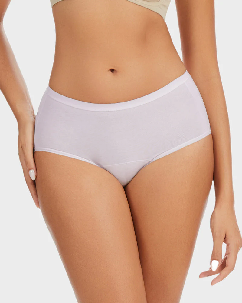 High-Waist Cotton Briefs with Extended Gusset & Antibacterial Lining (4 Pack) - Image 9