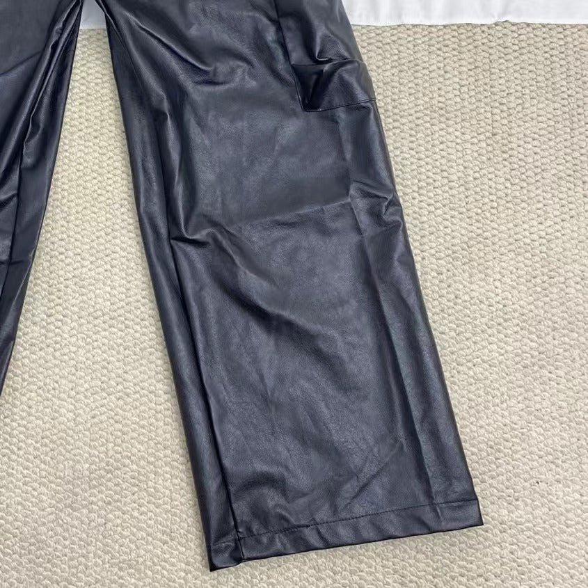Hip-Hop Punk Leather Pants - Image 3
