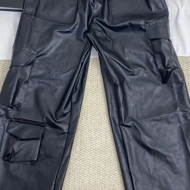 Hip-Hop Punk Leather Pants - Image 4