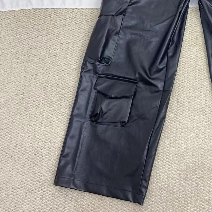 Hip-Hop Punk Leather Pants - Image 5