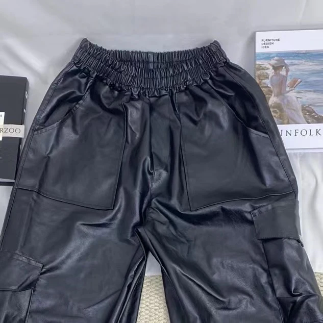Hip-Hop Punk Leather Pants - Image 6