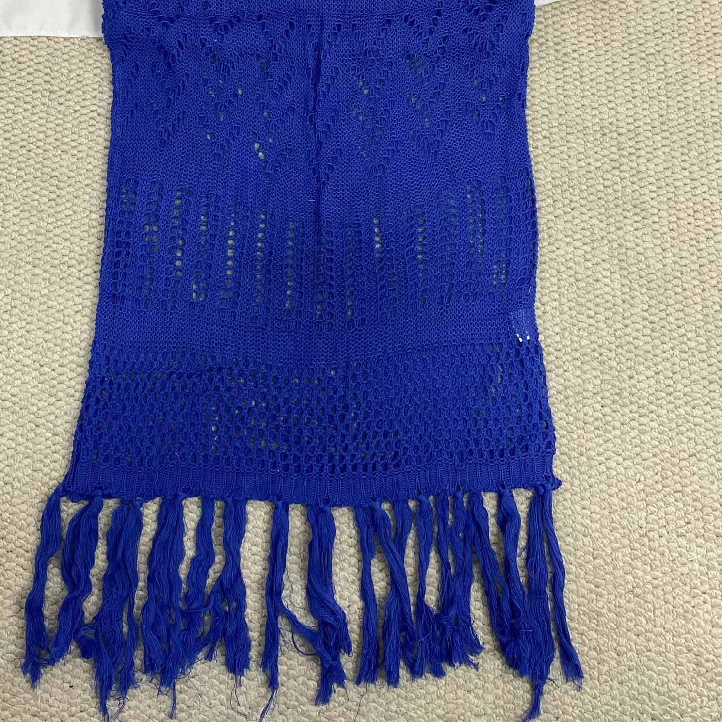 Hollow-Out Lace-Up Tassel Long Dress - Image 6