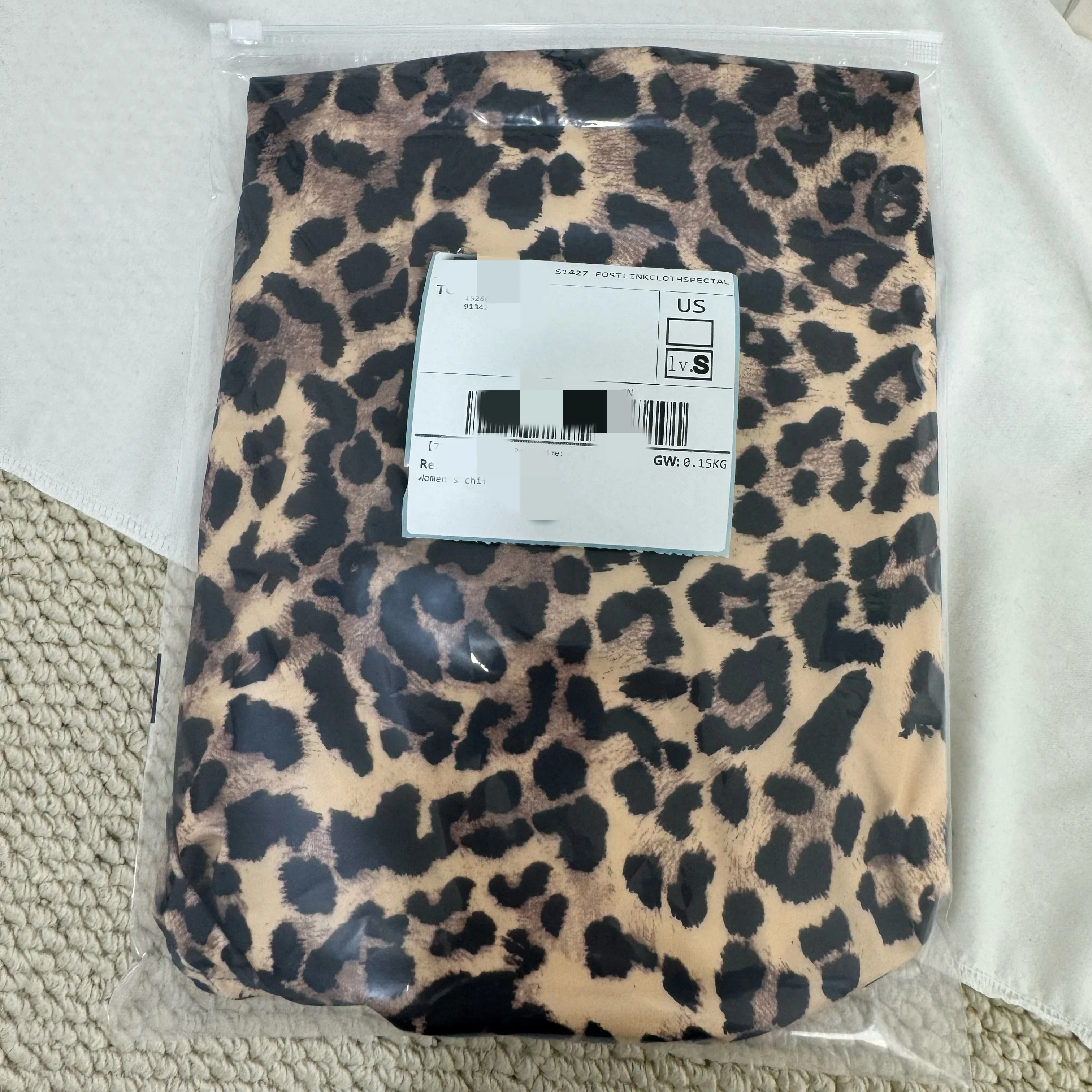 Irregular High-Slit Leopard Print Dress - Image 8