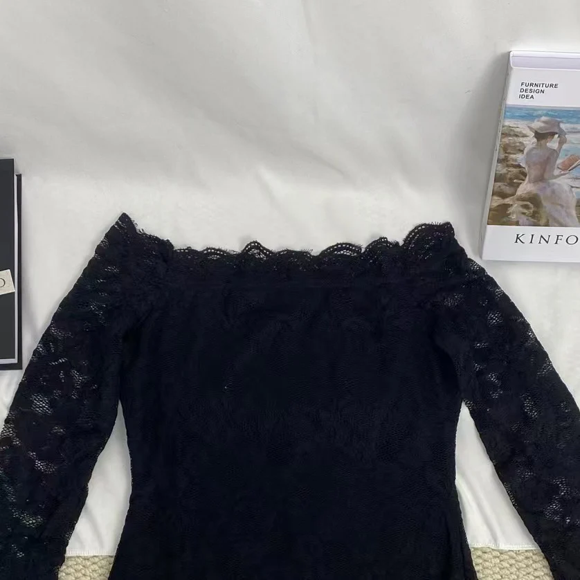 Lace Off-The-Shoulder Dress - Image 3