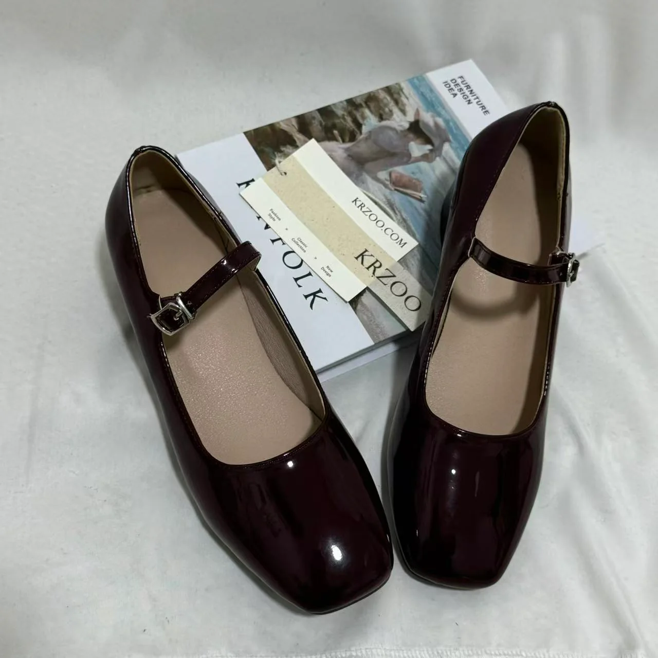 Leather Buckle Mary Janes - Image 2