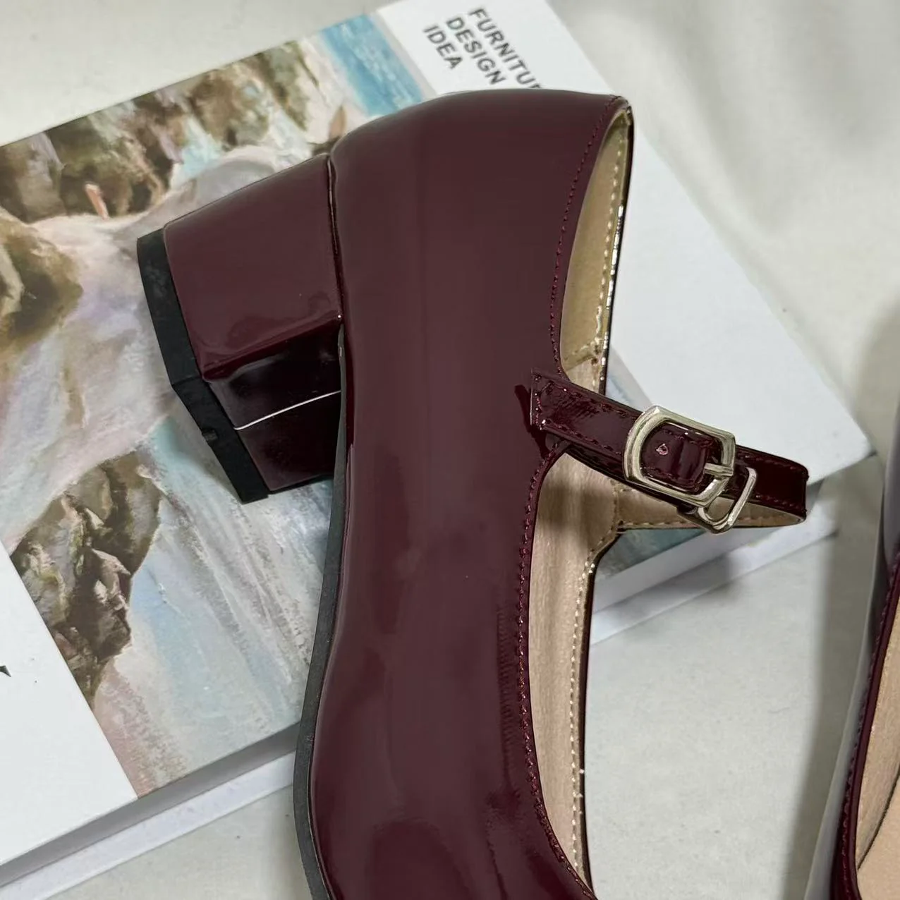 Leather Buckle Mary Janes - Image 5