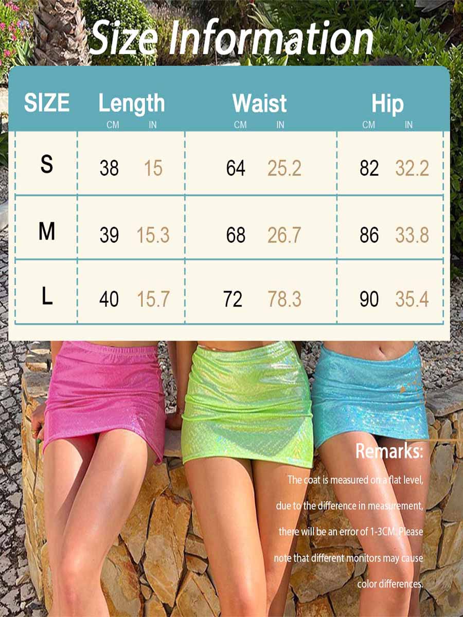 Light Blue Glitter Skirt - Image 7