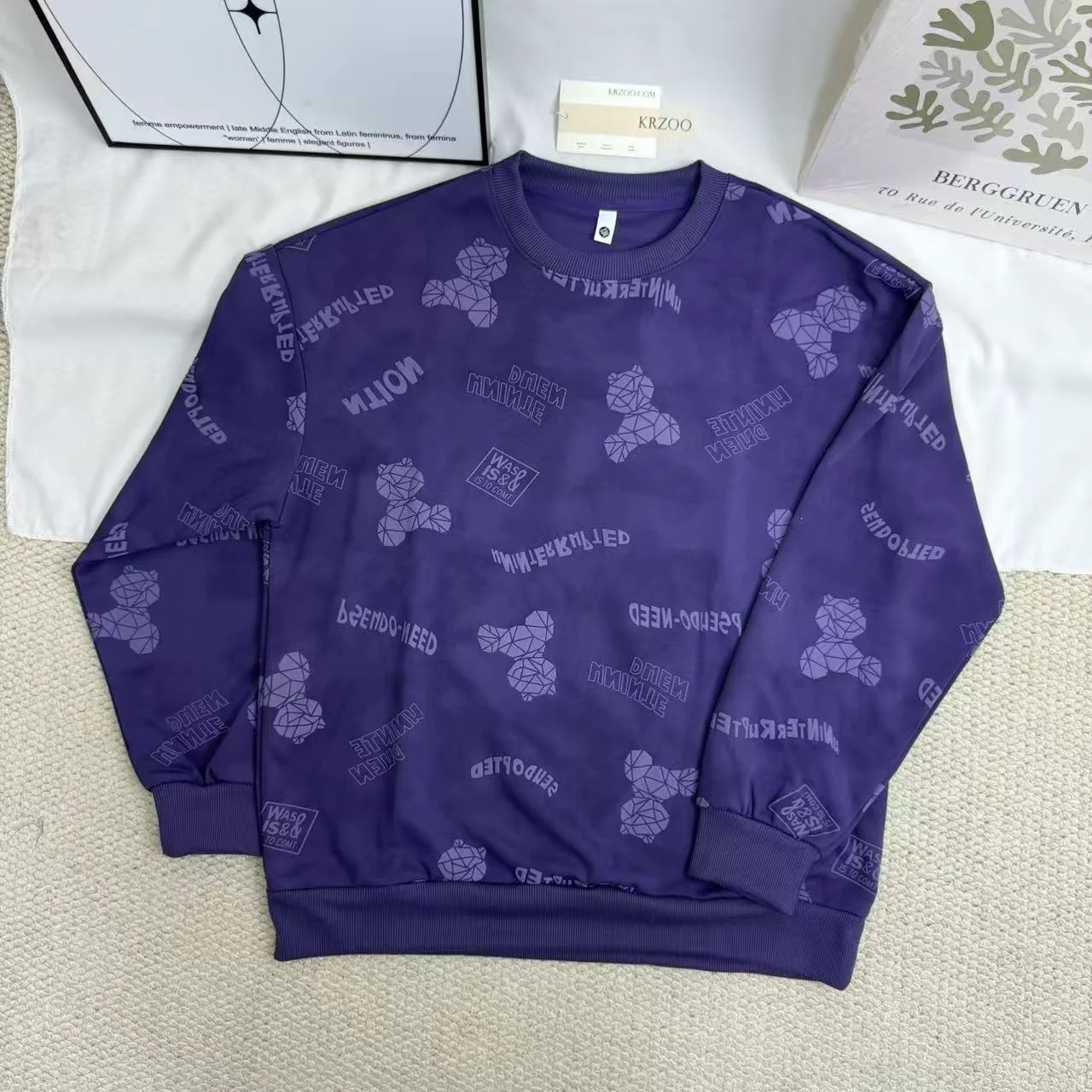 Loose-Fit Crew Neck Base Layer Top