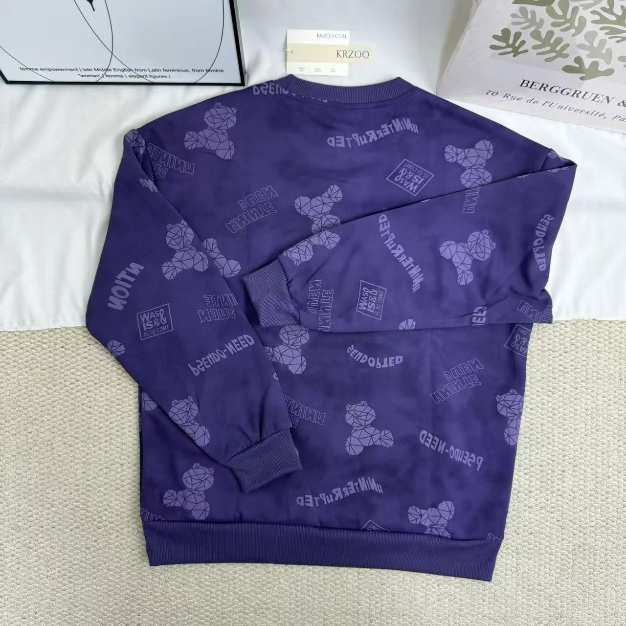 Loose-Fit Crew Neck Base Layer Top - Image 2